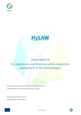 D4.4 EU Regulations and Directives Which Impact the Deployment Of
