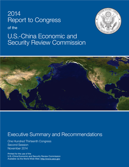 2014 Report to Congress U.S.-China Economic and Security Review