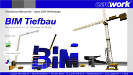 BIM Tiefbau Bauwerksmodell Aus Der Grundlage Der Strasse