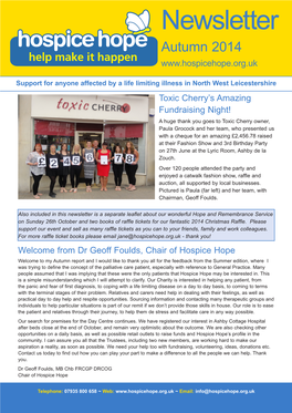 Newsletter Autumn 2014