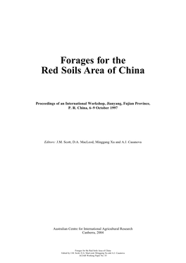 Forages for the Red Soils Area of China 784.51 KB -​