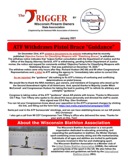 ATF Withdraws Pistol Brace “Guidance”