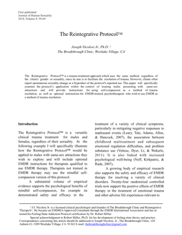 The Reintegrative Protocoltm