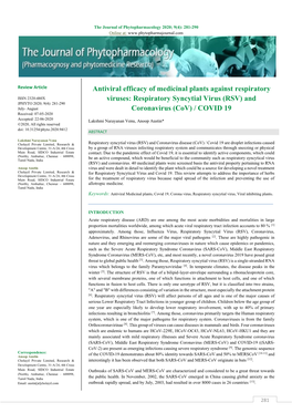 Respiratory Syncytial Virus (RSV) and Coronavirus (Cov)