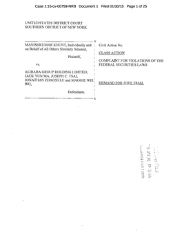 Case 1:15-Cv-00759-NRB Document 1 Filed 01/30/15 Page 1 of 25