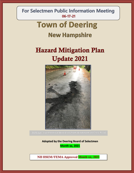 Draft Hazard Mitigation Plan