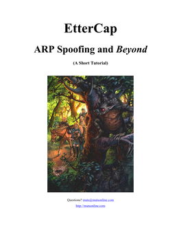 Ettercap ARP Spoofing and Beyond