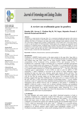 A Review on Ovalbumin Gene in Poultry