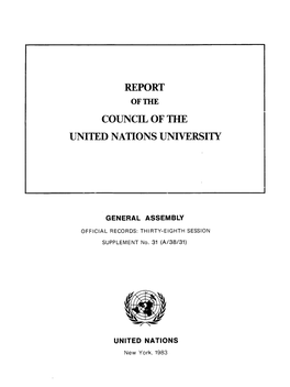 Council of the United Nations University