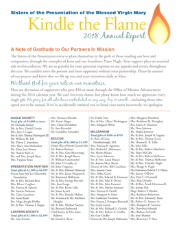 Kindle the Flame 2018 Annual Report