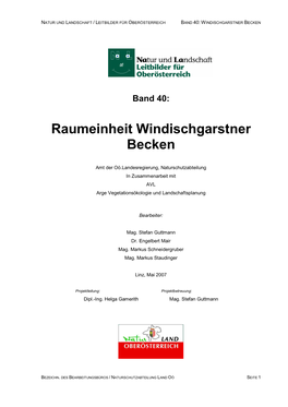 Raumeinheit Windischgarstner Becken