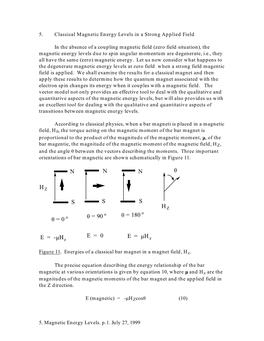 15.5 Magnetic Energy Levels