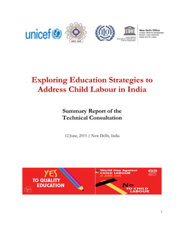 Exploring Education Strategies to Address Child Labour in India