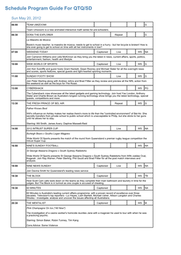 Program Guide Report