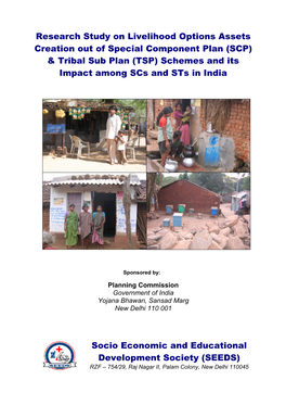 (SCP) & Tribal Sub Plan (TSP) Schemes and Its Impact Among Scs and Sts in India