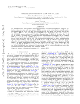 HERSCHEL SPECTROSCOPY of EARLY TYPE GALAXIES Ryen Carl Lapham and Lisa M