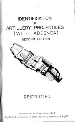 Identification of Artillery Projectiles