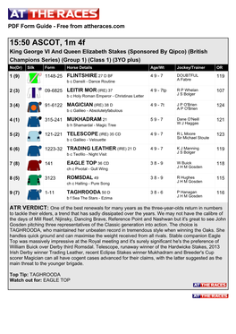 15:50 ASCOT, 1M 4F