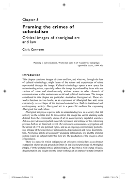 Framing the Crimes of Colonialism Critical Images of Aboriginal Art and Law