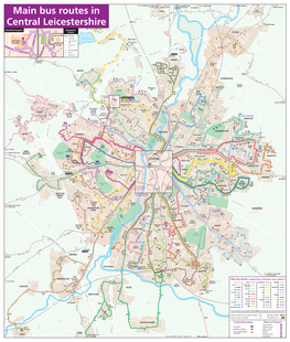 Main Bus Routes in Central Leicestershire