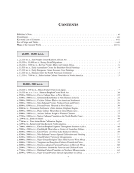 Table of Contents