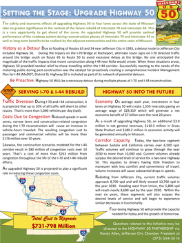 Setting the Stage: Upgrade Highway 50