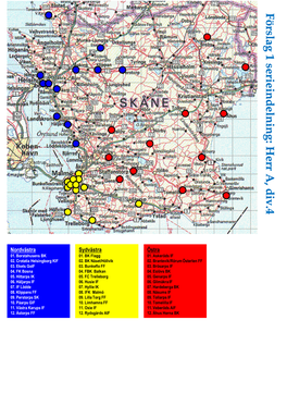 Förslag 1 Serieindelning: Herr A, Div.4