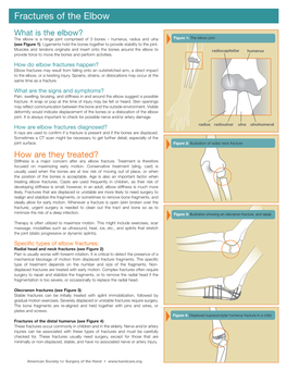 Fractures of the Elbow