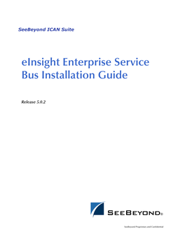 Seebeyond ICAN Suite Installation Guide