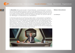 ZDF-Jahrbuch 2014 Start Themen Des Jahres Das Jahr Im Rückblick Finanzen Dokumentation Programmchronik