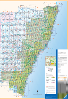 New South Wales Topographic Map Catalogue 2008
