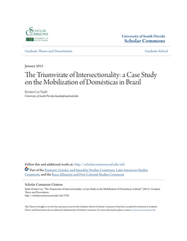 The Triumvirate of Intersectionality: a Case Study on the Mobilization of Domésticas in Brazil