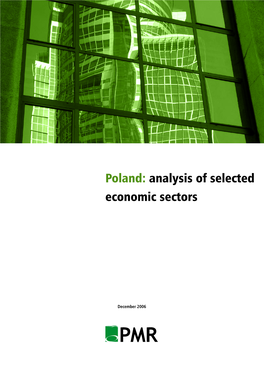 Poland: Analysis of Selected Economic Sectors