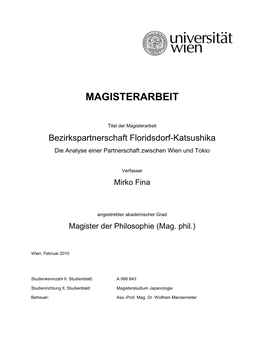 Magisterarbeit