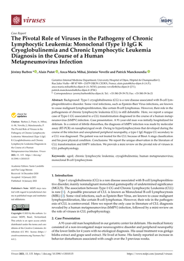 The Pivotal Role of Viruses in the Pathogeny of Chronic