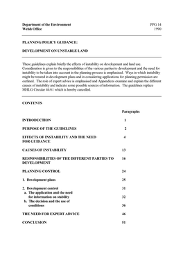 ND34 PPG14 Development on Unstable Land