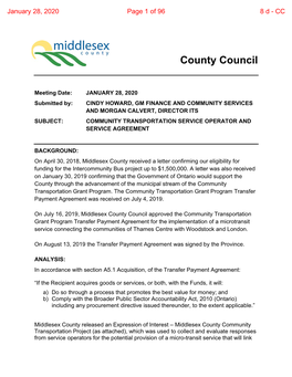 Community Transportation Agreement