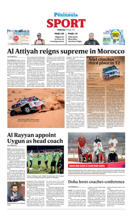 Al Attiyah Reigns Supreme in Morocco the PENINSULA Bed Crossings and Everything That of Morocco