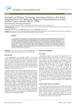 Evaluation of Flinders Technology Associates Cards As a Non-Lethal