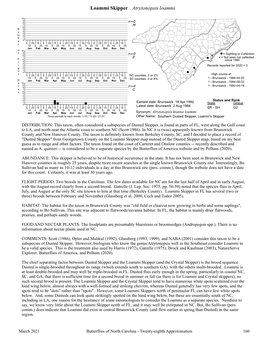 Butterflies of North Carolina - Twenty-Eighth Approximation 160