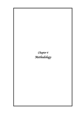 Methodology CHAPTER 4