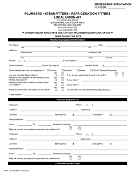 Tradesman Application