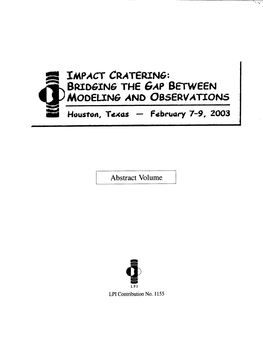 Impact Cratering: Bridging the Gap Between Modeling and Observations