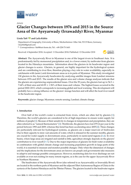 Glacier Changes Between 1976 and 2015 in the Source Area of the Ayeyarwady (Irrawaddy) River, Myanmar