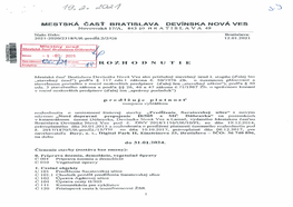 MESTSKÁ Čast BRATISLAVA DEVÍNSKANOVÁVES 2Fl21 %T