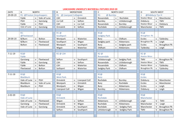 Lancashire Under12's Waterfall Fixtures 2019-20