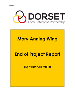 Mary Anning Wing End of Project Report