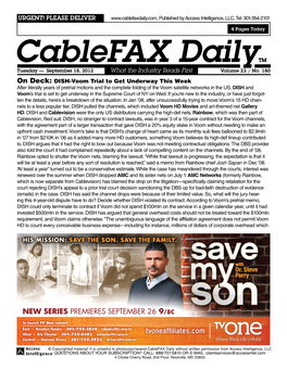 Cablefax Dailytm Cablefax Dailytm