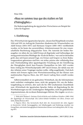 Nous Ne Sommes Tous Que Des Écoliers En Fait D'hiéroglyphes.«