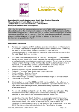 South East Strategic Leaders and South East England Councils